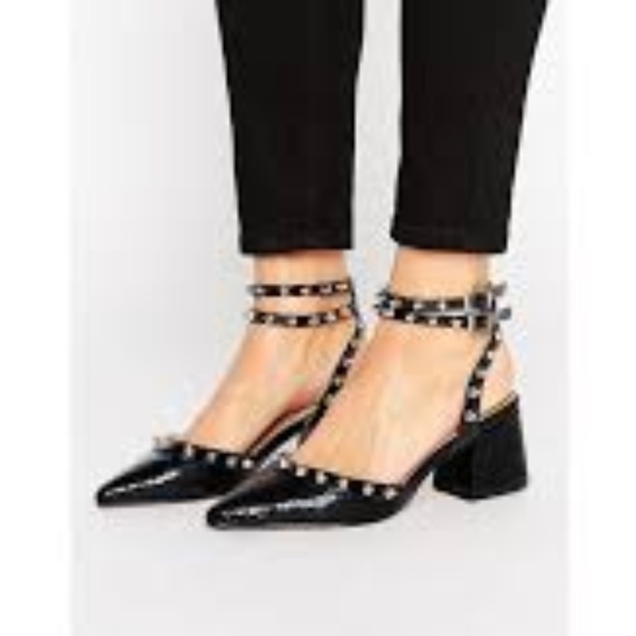 asos studded heels